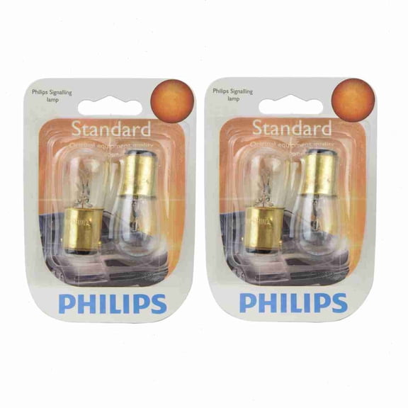 2 pc Philips 1004B2 Tail Light Bulbs compatible with 73861