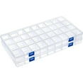 thumbnail image 1 of 2 pc Plastic Storage Case 36 Grids with Removable Dividers for Small Parts Hardware and Craft Rectangle Clear 36.5x20.3x3cm, 1 of 8