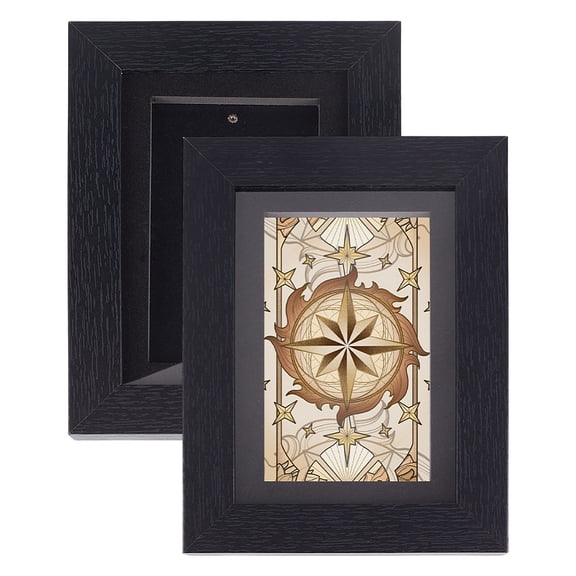 2 pc Plastic Trading Card Display Frame Wall Mount Baseball Card Display Case Rectangle Black 15.6x3x20.8cm