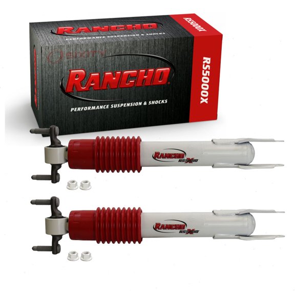 2 pc Rancho Front RS5000X Shock Absorbers compatible with Chevrolet Silverado 3500 HD 2011-2020 - With Front Raised Height 0 (In)