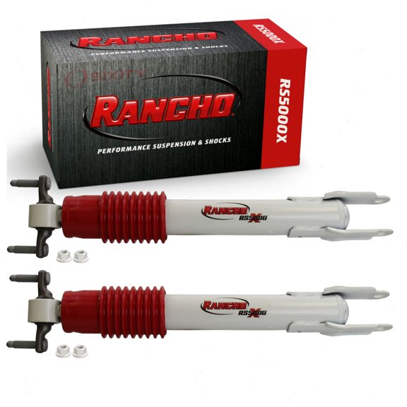 2 pc Rancho Front RS5000X Shock Absorbers compatible with Chevrolet Silverado 3500 HD 2011-2020 - With Front Raised Height 1.0 (In) To 2.5 (In)