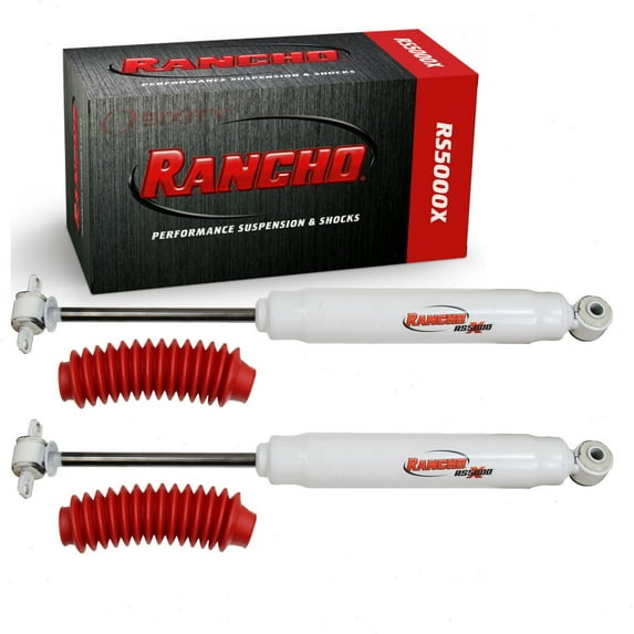 2 pc Rancho Rear RS5000X Shock Absorbers compatible with Chevrolet Colorado 2004-2012 - With Rear Raised Height 0 (In)