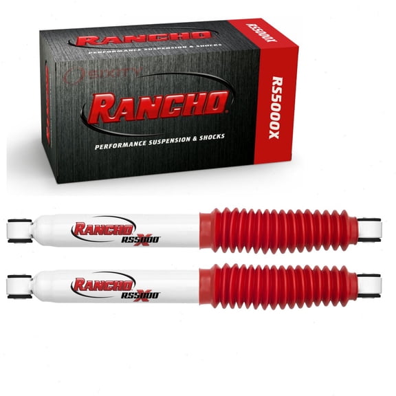 2 pc Rancho Rear RS5000X Shock Absorbers compatible with Dodge Ram 2500 2003-2010 - With Rear Raised Height 2.5 (In)