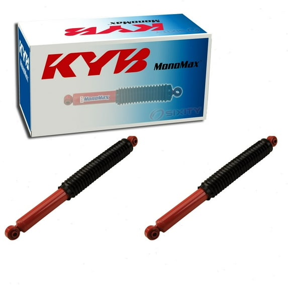 2 pc Rear Shock Absorbers compatible with GMC Sierra 2500 HD 2001-2010 - Maximum Monotube Performance Upgrade
