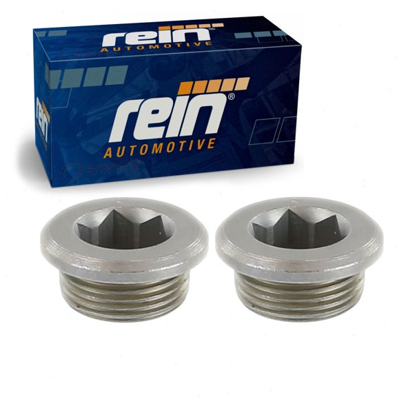 2 pc Rein Front Differential Drain Plugs compatible with BMW 335i GT xDrive 3.0L L6 2014-2016