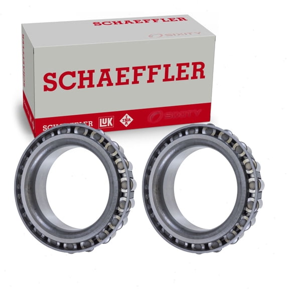 2 pc Schaeffler Rear Inner Wheel Bearings compatible with Ford F-350 Super Duty 6.0L 6.2L 6.4L V8 2006-2019