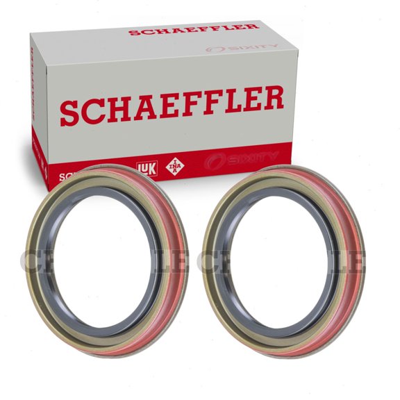 2 pc Schaeffler Rear Wheel Seals compatible with Ford F-450 Super Duty 2010-2016
