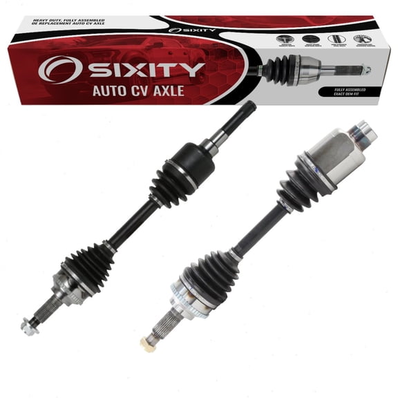 Sixity Auto 2 pc Front CV Axle Kit compatible with Ford Escape 2.0L L4 2.3L 3.0L V6 2001-2008 - Pair Left Right Driver Passenger Complete Axle Shaft Assembly