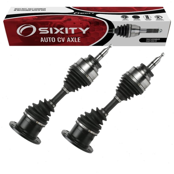 Sixity Auto 2 pc Front CV Axle Kit compatible with Ford F-150 2004-2008 - Pair Left Right Driver Passenger Complete Axle Shaft Assembly