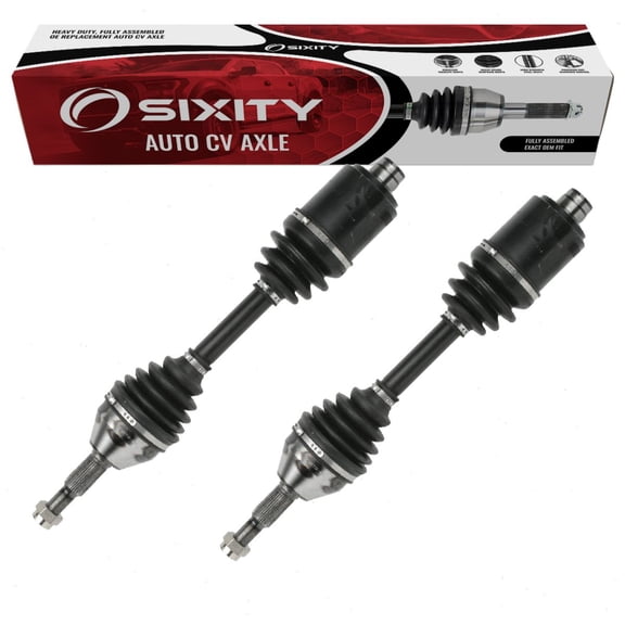 Sixity Auto 2 pc Front CV Axle Kit compatible with Pontiac G4 2.2L L4 2.4L 2005-2006 - Pair Left Right Driver Passenger Complete Axle Shaft Assembly