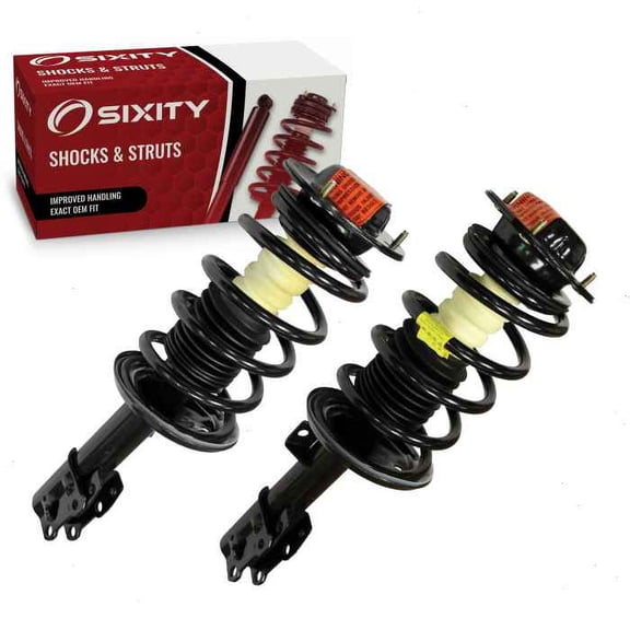 Sixity Auto 2 pc Front Strut & Coil Spring compatible with Chevrolet Malibu 2004-2012