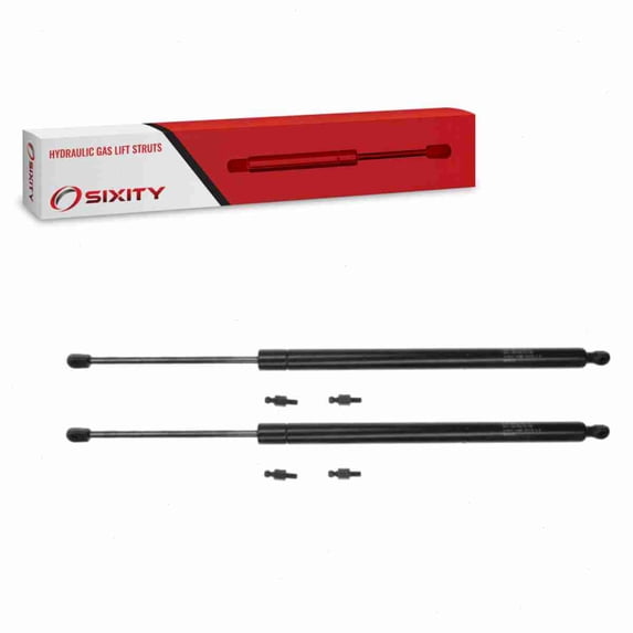 Sixity Auto 2 pc Hatch Lift Support Struts compatible with Plymouth Grand Voyager 1996-2000 - Gas Springs Shocks Props Arms Rods Dampers
