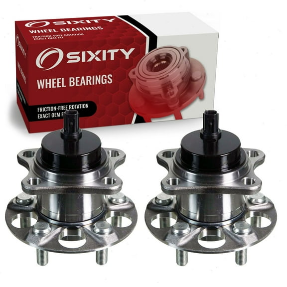 2 pc Sixity Rear Wheel Bearing Hub Assembly compatible with Toyota Prius 2010-2015