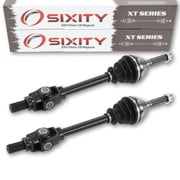 2 pc Sixity XT Front Left Right Axle compatible with Polaris Magnum 330 2003 - A03CD32AA AB AC FB w/o Visco Lok LSD 4X4