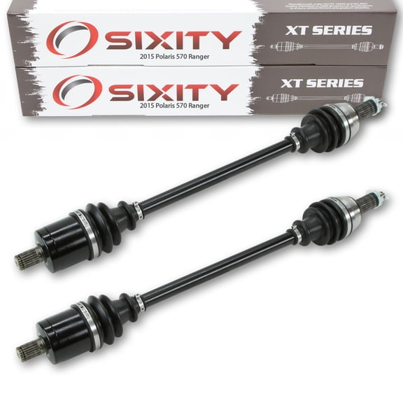 2 pc Sixity XT Front Left Right Axle compatible with Polaris Ranger 570 2015 - R15RUA57AA E57AC EFI FULL SIZE CREW 4X4