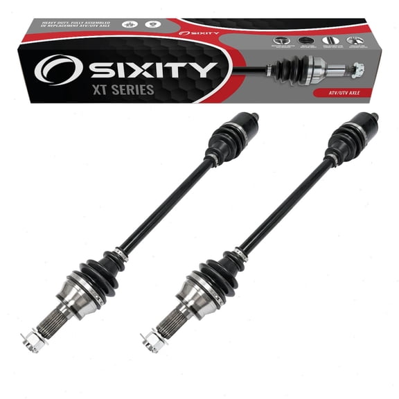 2 pc Sixity XT Front Left Right Axles compatible with Polaris General 1000 Deluxe EPS Hunter Edition Limited Premium Ride Command Sport 4 XP Factory Custom Pursuit RZR 900 Trail Fox LE XC S 2015-2021