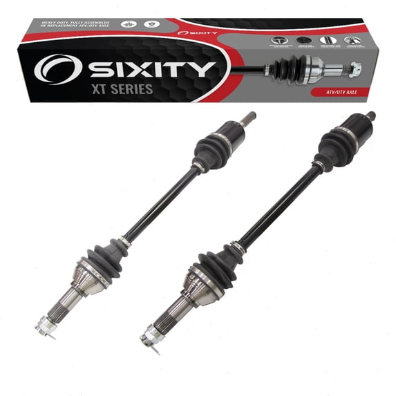 2 pc Sixity XT Front Left Right Axles compatible with Can-Am Defender DPS HD10 HD5 HD8 Mossy Oak Hunting Edition XT-P MAX Lone Star XT CAB 2016-2021