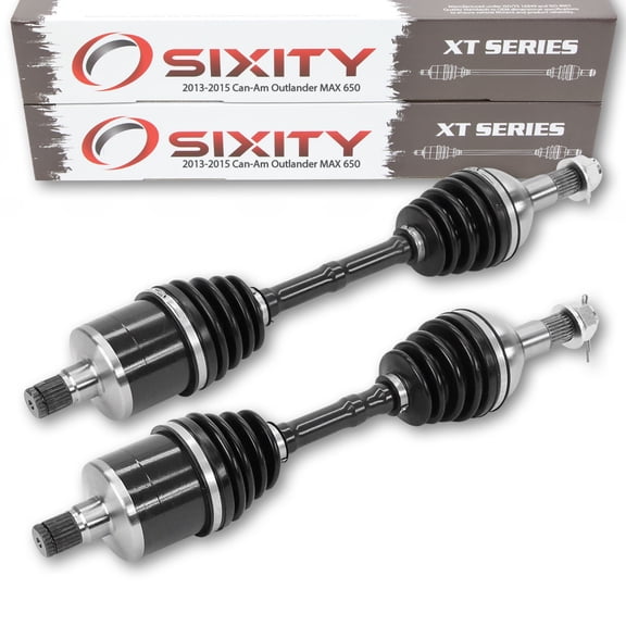 2 pc Sixity XT Rear Left Right Axle compatible with Can-Am Outlander MAX 650 2013-2015 - EFI STD DPS X XT XT-P 4X4