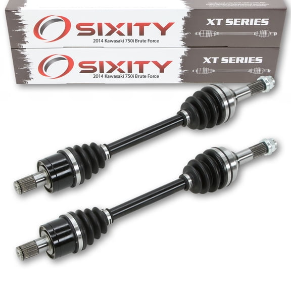 2 pc Sixity XT Rear Left Right Axle compatible with Kawasaki Brute Force 750i 2014 - KVF750HEF 4X4I EPS 4X4