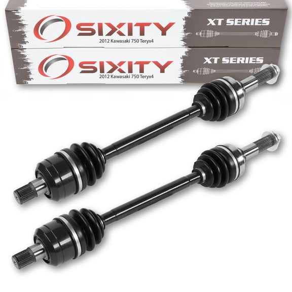 2 pc Sixity XT Rear Left Right Axle compatible with Kawasaki Teryx4 750 2012 - KRT750ACFA/TERYX 4 EPS 4X4