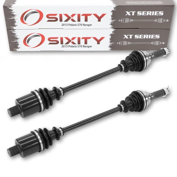 2 pc Sixity XT Rear Left Right Axle compatible with Polaris Ranger 570 2015 - R15RTA57AA AR AC EAU FULL SIZE 4X4