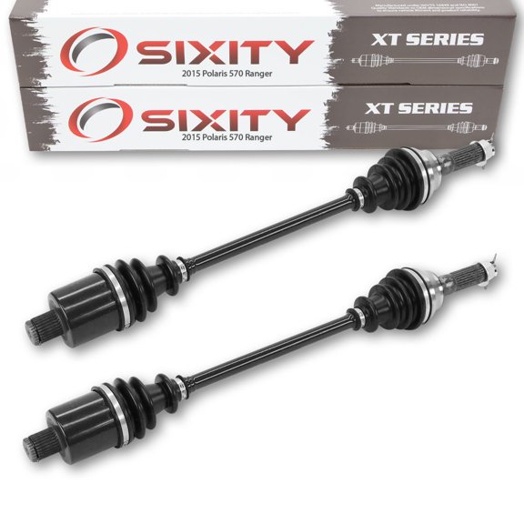 2 pc Sixity XT Rear Left Right Axle compatible with Polaris Ranger 570 2015 - R15RUA57AA E57AC EFI FULL SIZE CREW 4X4