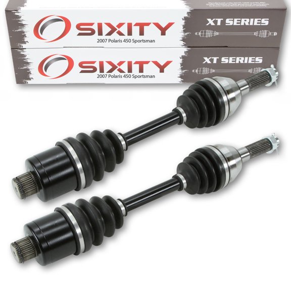 2 pc Sixity XT Rear Left Right Axle compatible with Polaris Sportsman 450 2007 - A07MH46AA AZ 4X4
