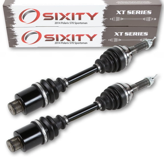 2 pc Sixity XT Rear Left Right Axle compatible with Polaris Sportsman 570 2014 - A14MH5EFJ EFK EFI EPS Forest 4X4