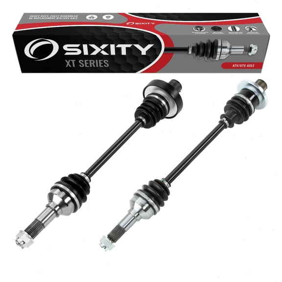 2 pc Sixity XT Rear Left Right Axle compatible with Yamaha Rhino 700 2008 - XYR70FDUX HX SEPX SPX SP2X XGR XR 4X4