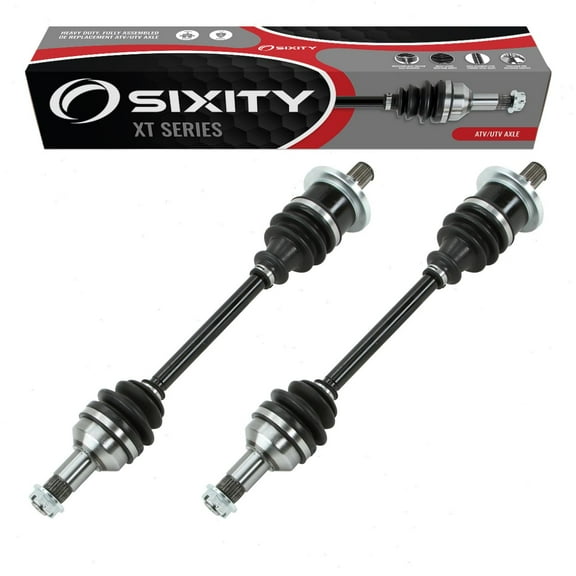 2 pc Sixity XT Rear Left Right Axles compatible with Arctic Cat 1000 EFI H2 4x4 Auto TRV Cruiser 400 LE TBX Plus 450 H1 LTD 450i GT 500 M4 XT 550 Core S 550i 650 SE V-2 LE TS MRP 700 Diesel Mud Pro