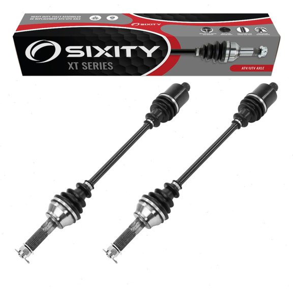 2 pc Sixity XT Rear Left Right Axles compatible with Polaris ACE 900 XC Ranger 570 EPS Full-Size XP 900-5 Crew 900-6 LE Bronze Mist Deluxe Browning High Lifter Edition Hunter Northstar Trail Diesel