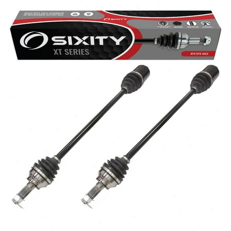 2 pc Sixity XT Rear Left Right Axles compatible with Polaris RZR XP 4 Turbo S 2018-2019