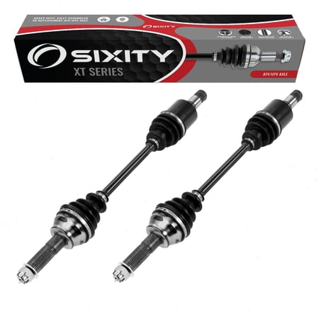 2 pc Sixity XT Rear Left Right Axles compatible with Polaris Ranger 2x4 500 4x4 EFI 700 6x6 800 Crew HD MVRS XP 2006-2017