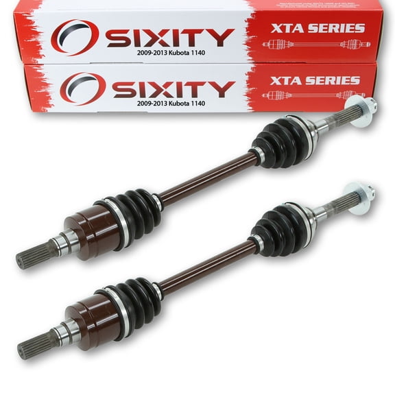 2 pc Sixity XTA Front Left Right Axle compatible with Kubota 1140 2009-2013 - RTV1140CPX RTV1140CPXR 4X4