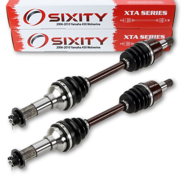 2 pc Sixity XTA Front Left Right Axle compatible with Yamaha Wolverine 450 2010 - YFM450FXZW 4X4