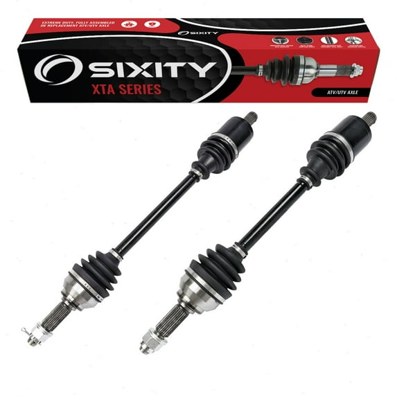 2 pc Sixity XTA Front Left Right Axles compatible with John Deere Gator HPX 615E 815E 2018-2020