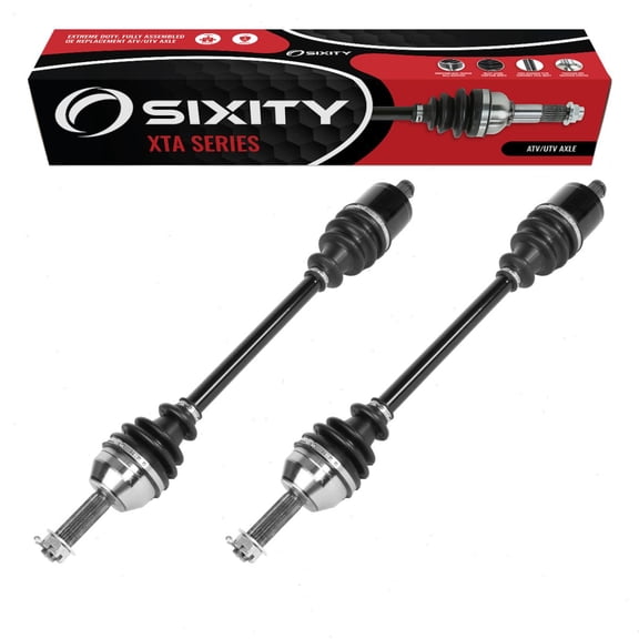 2 pc Sixity XTA Front Left Right Axles compatible with Polaris Ranger 500 570 570-4 Crew EPS Full-Size Hunter Edition Premium ETX EV Li-Ion 2015-2021