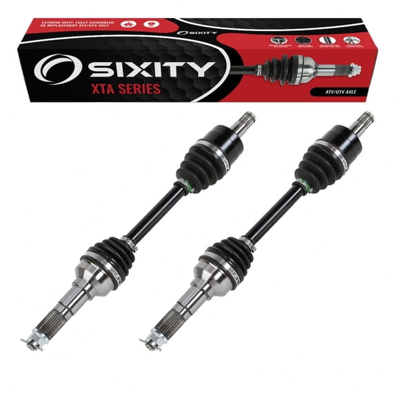 2 pc Sixity XTA Front Left Right Axles compatible with Yamaha YFM400 Big Bear 4x4 2002-2006