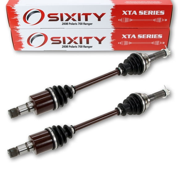 2 pc Sixity XTA Rear Left Right Axle compatible with Polaris Ranger 700 2008 - R08RH68 EFI XP ALL OPTIONS R08WH68AG R08WH68AH R08WH68AK R08WH68AR CREW 4X4