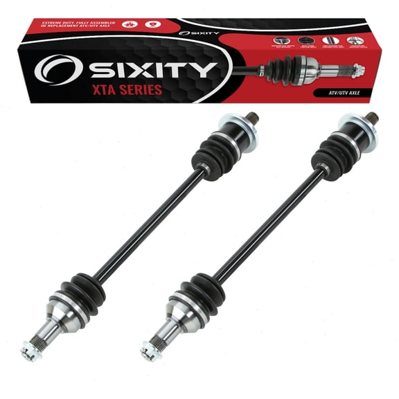 2 pc Sixity XTA Rear Left Right Axles compatible with Arctic Cat Prowler 550 650 4x4 Auto H1 HDX 500 Limited XT 700 700i 550i M4 XTX EFI XTZ 1000 Baja H2 1000i 2006-2015
