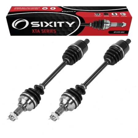 2 pc Sixity XTA Rear Left Right Axles compatible with Honda TRX420FA5 FourTrax Rancher 4x4 Auto DCT IRS TRX420FA6 EPS TRX500FA5 Foreman Rubicon TRX500FA6 TRX500FA6D D TRX500FA7 DL TRX500FM1 TRX500FM2