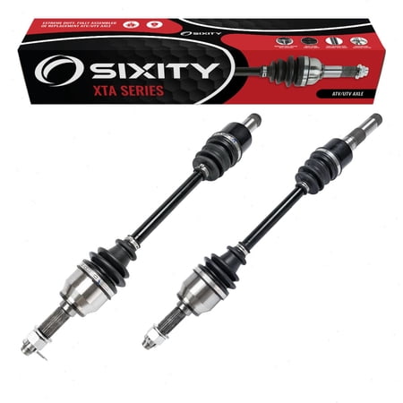 2 pc Sixity XTA Rear Left Right Axles compatible with John Deere Gator XUV 550 S4 560 560E 590E 590i Power Steering 590M Special Edition Black 2012-2020