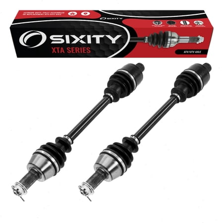 2 pc Sixity XTA Rear Left Right Axles compatible with Polaris Scrambler 1000 XP EPS 850 HO LE Sportsman Touring Limited High Lifter Edition Hunter Premium 550 EFI w Browning Orange Madness Stealth