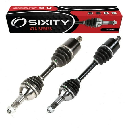 2 pc Sixity XTA Rear Left Right Axles compatible with Can-Am Outlander 1000 6x6 XT 650 DPS 2015-2018