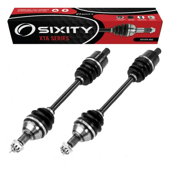 2 pc Sixity XTA Rear Left Right Axles compatible with Honda TRX420FA Rancher AT TRX420FPA 4x4 w Power Steering 2009-2014
