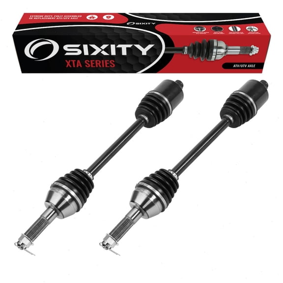 2 pc Sixity XTA Rear Left Right Axles compatible with Polaris Ranger 500 570 570-4 Crew EPS 570-6 Full-Size LE EFI Hunter Edition ETX 2014-2019
