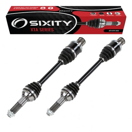 2 pc Sixity XTA Rear Left Right Axles compatible with Yamaha YFM400 Big Bear IRS 4x4 2007-2012