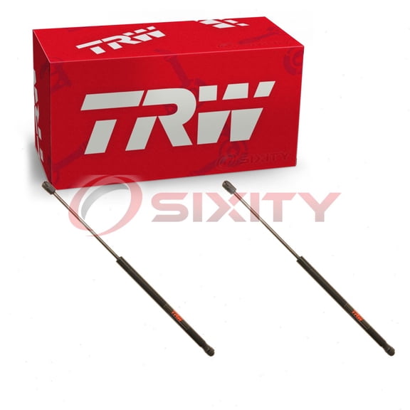 2 pc TRW Trunk Lid Lift Supports compatible with International Scout II 3.2L 3.8L 4.2L 5.0L 5.6L 5.7L 6.4L L4 L6 V8 1971-1980