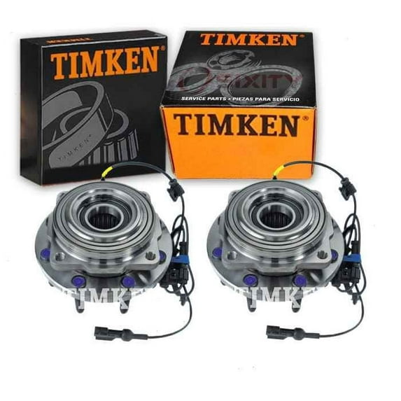 2 pc Timken Front Wheel Bearing Hub Assembly compatible with Ford F-350 Super Duty 2005-2010