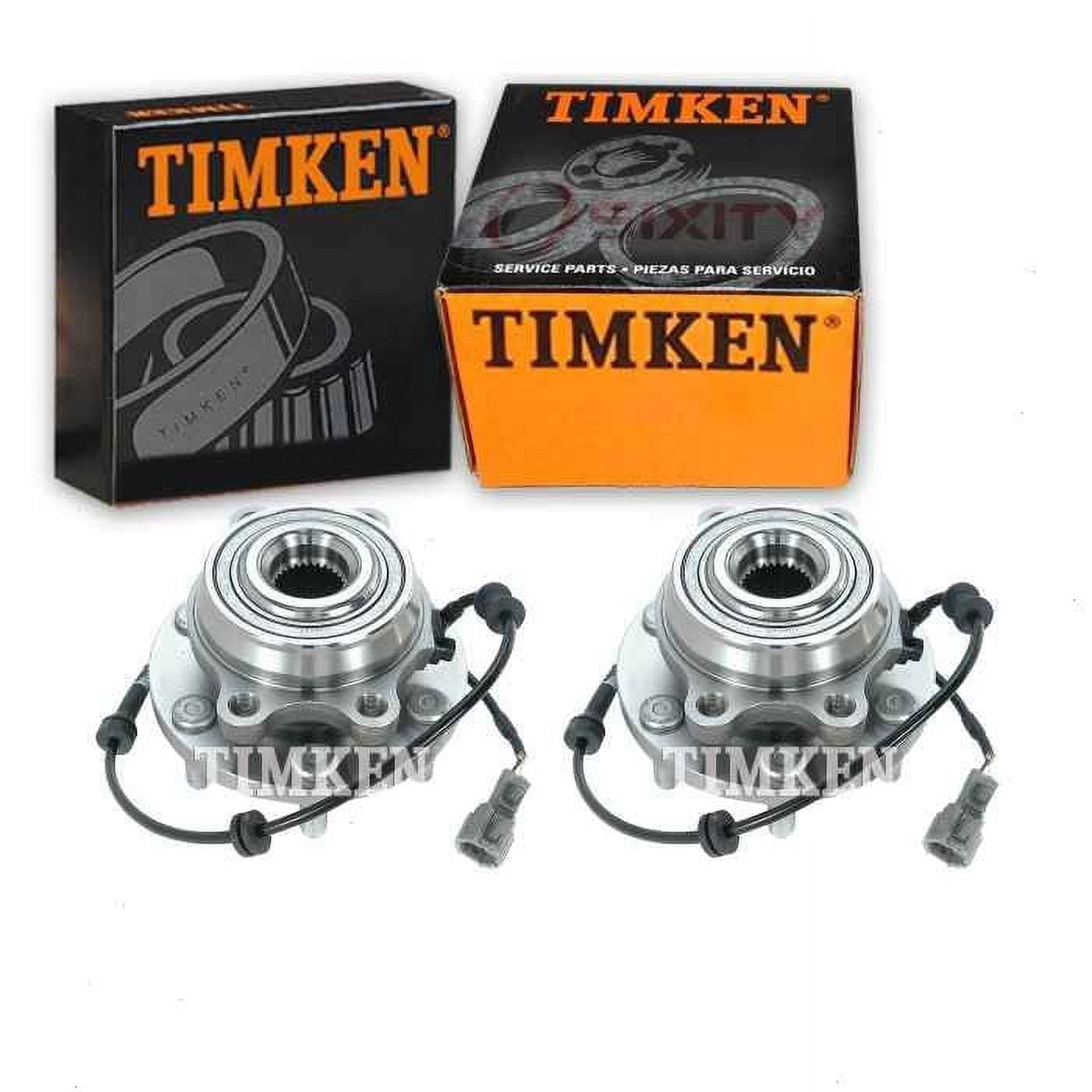 2 pc Timken Front Wheel Bearing Hub Assembly compatible with Nissan